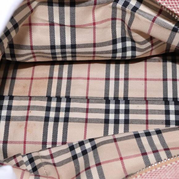 Burberry Hand Bag Canvas Red - Picture 12 of 16